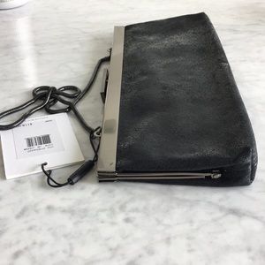 Black Calvin Klein Leather Clutch NWT